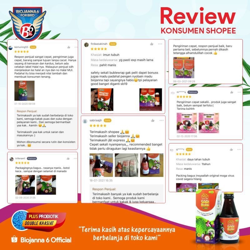 

Sari Buah Probiotik Biojanna Ekstrak Manggis Sari Manggis isi 150ml
