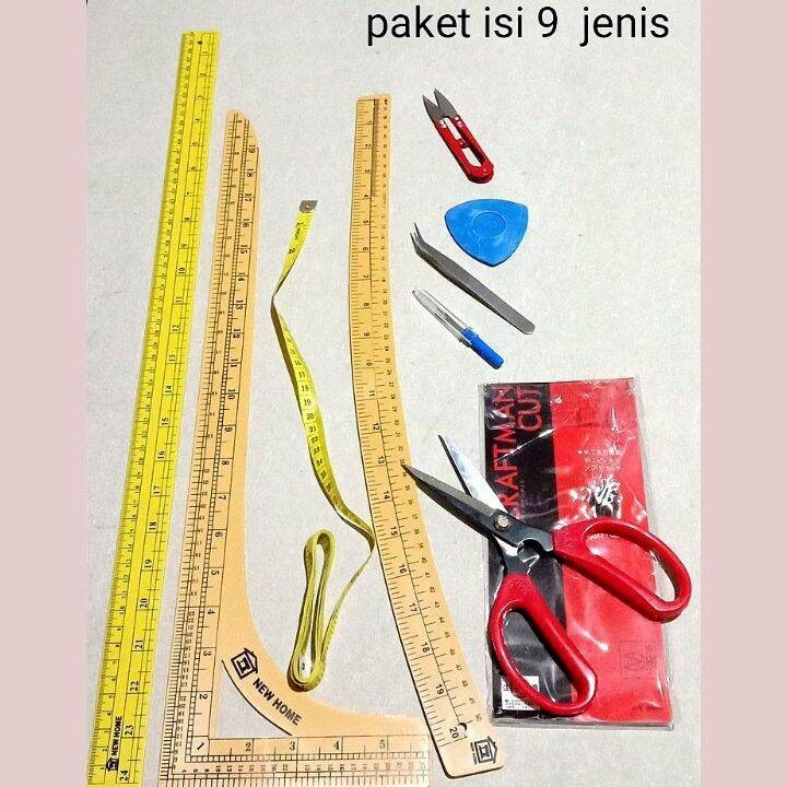 

Ggaris Pola Jahit Kumplit Isi 9 Jenis / Alat Jahit / Ggaris Pola / Kebutuhan Menjahit / Alat Mesin