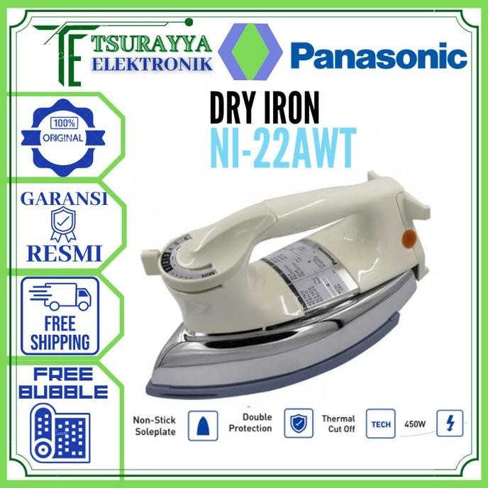 Panasonic Setrika Dry Iron - NI-22AWT / NI22AWT / NI 22AWT/ 22 AWT