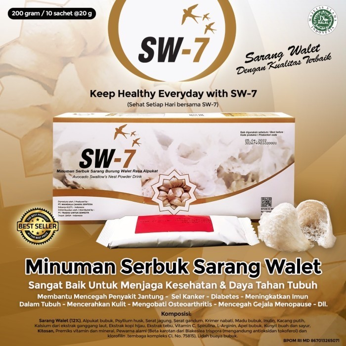 

Sw-7 Minuman Kesehatan Dari Sarang Walet Dan Chitosan