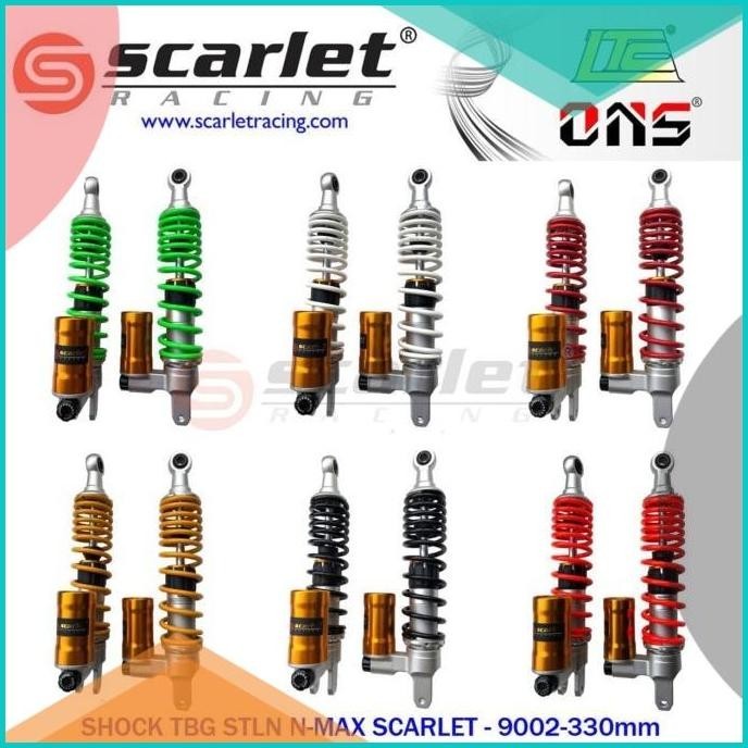 SHOCKBREAKER NMAX/SHOCK NMAX/SHOCKBREAKER TABUNG SCARLET 9002R 330mm 1
