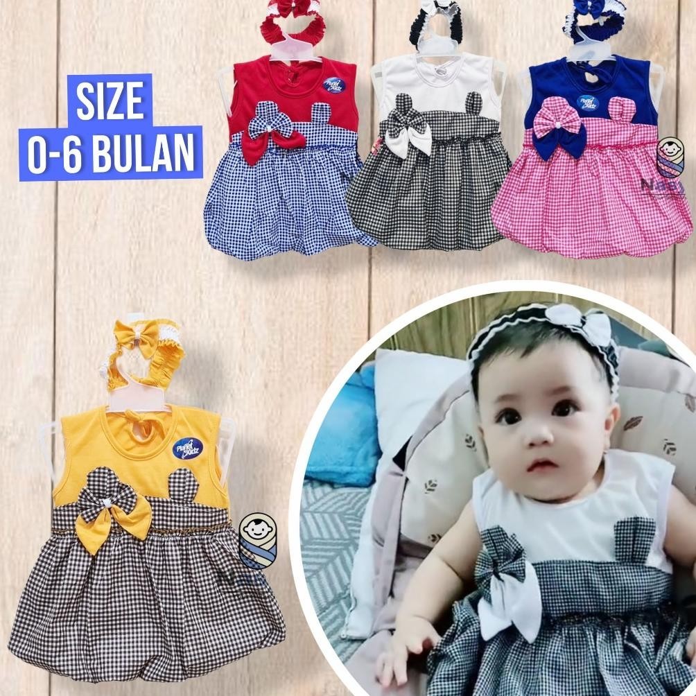 3.3  BAJU BAYI 0-6 BULAN / DRESS BAYI PEREMPUAN VIRAL 