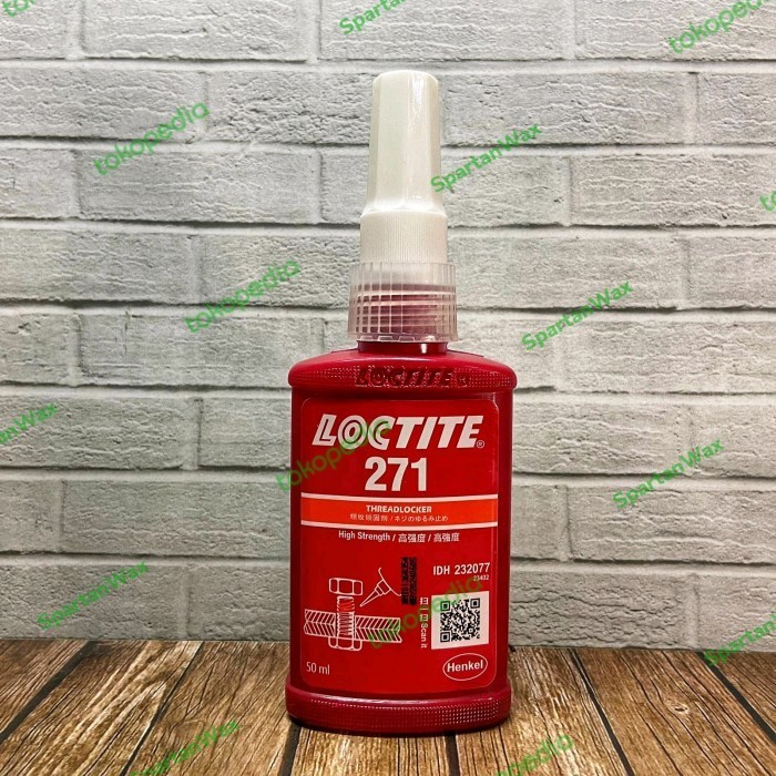 Loctite 271 / Lem Baut / Threadlocker Loctite 271 /Pelumas Baut 50 Ml Terbaik