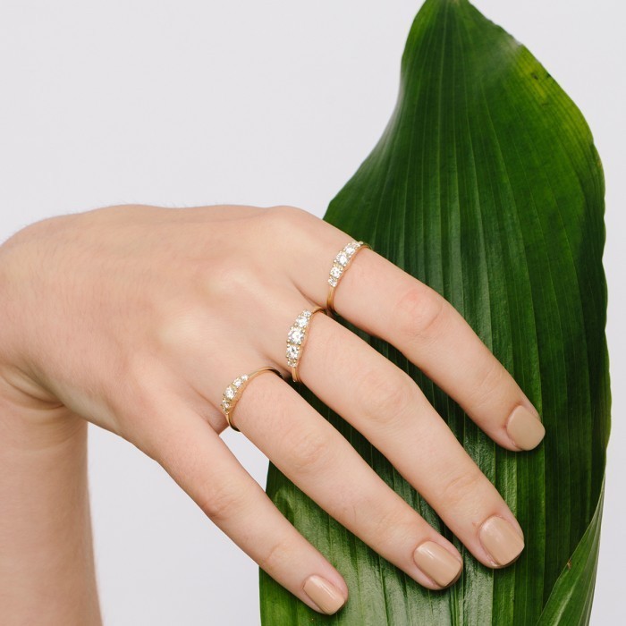 1901 Hijab Cincin Berlian Swarovski Silver New