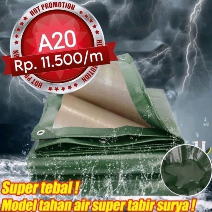 Terpal KOREA A20 UV ukuran 5x5, terpal truk,terpal terop,terpal kolam -18f