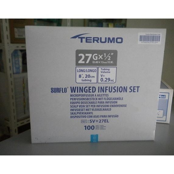 Wing Needle Terumo 27G / Surflo Winged Infusion Set 100'S