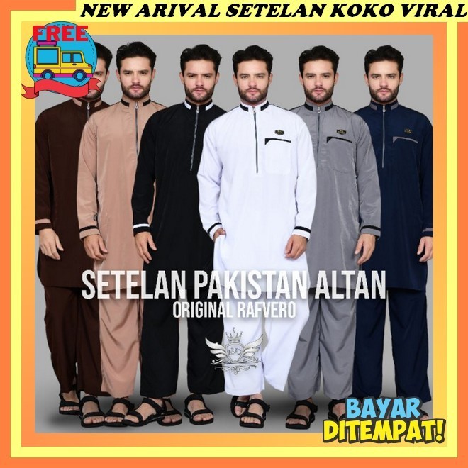 Baju Koko Pria Dewasa Terbaru Lengan Panjang Onset Ied Raya Fitri Haibah Baju Koko Kurta Lebaran Ter