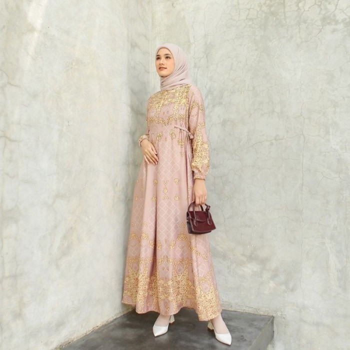 Baju Gamis Wanita Terbaru Muslim Modern Gamis Simple Elegan Kondangan