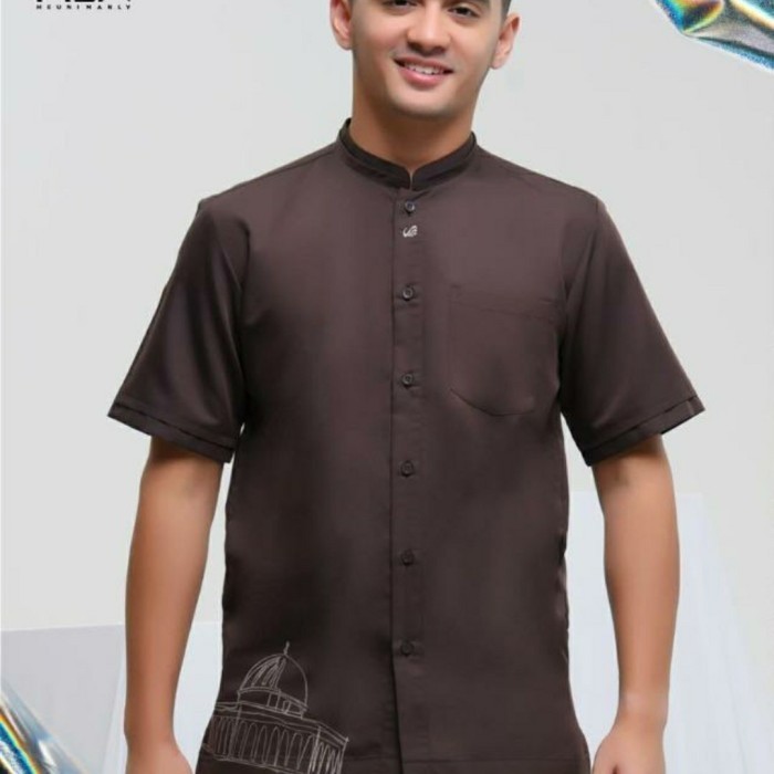 Rabbani Kemko Taban Koko Baju Muslim Pria Lengan Pendek Xs-Xxl