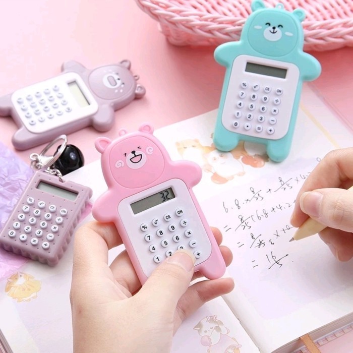 

~~~~~] Kalkulator Mini Portable Karakter Beruang Calculator Saku Kecil Lucu