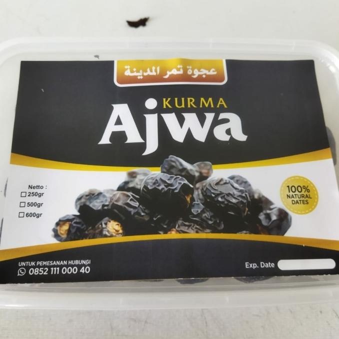 

Kurma Ajwa Asli Madinah (Ukuran Jumbo, 1Kg)