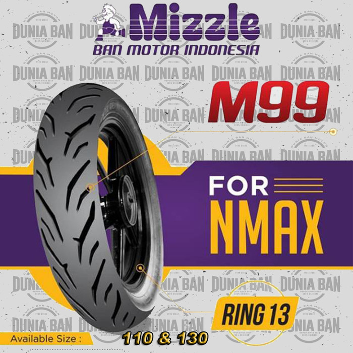 Ban Nmax Mizzle Uk 130/70-13 M99 Ban Belakang Nmax