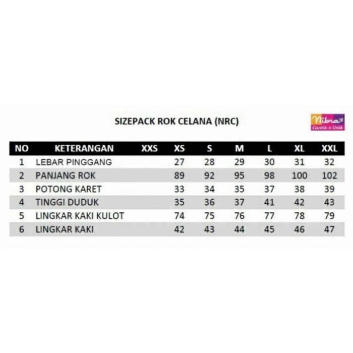 Rok Celana Wanita Muslimah Rocella Katun Polos Rocela Nrc 10 Nibras Terlaris