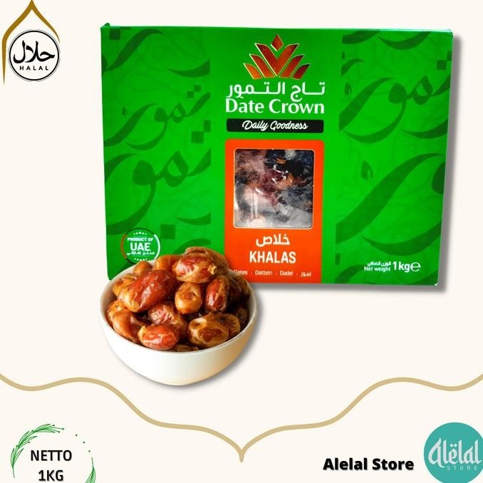 

Kurma Khalas Date Crown 1Kg / Kurma Khalas Original / Best Quality