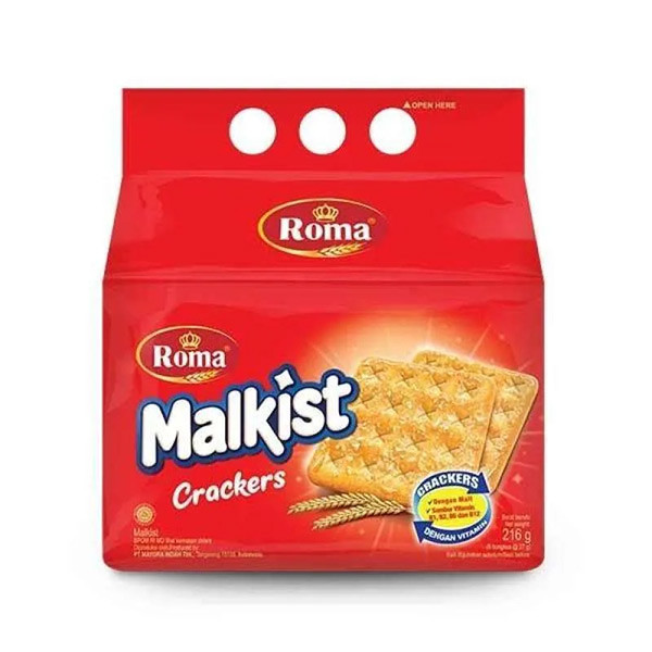 Promo Harga Roma Malkist Crackers per 8 sachet 27 gr - Shopee