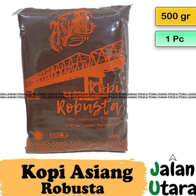 

Kopi Asiang Original 500gr - Robusta Bubuk Pontianak - JLU