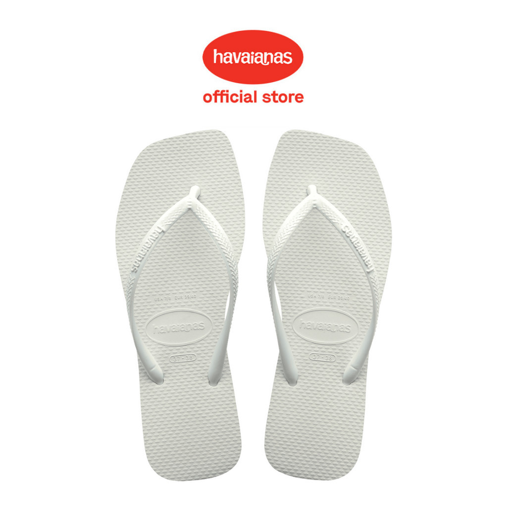 Havaianas 0001 Slim Square - White - Sandal Wanita