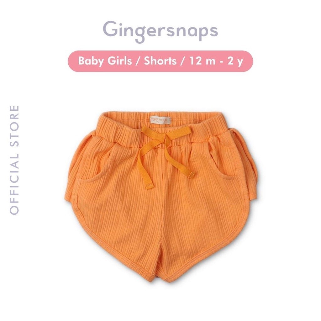 Gingersnaps Mini Groovy Shorts - Celana Bayi Perempuan (Orange)