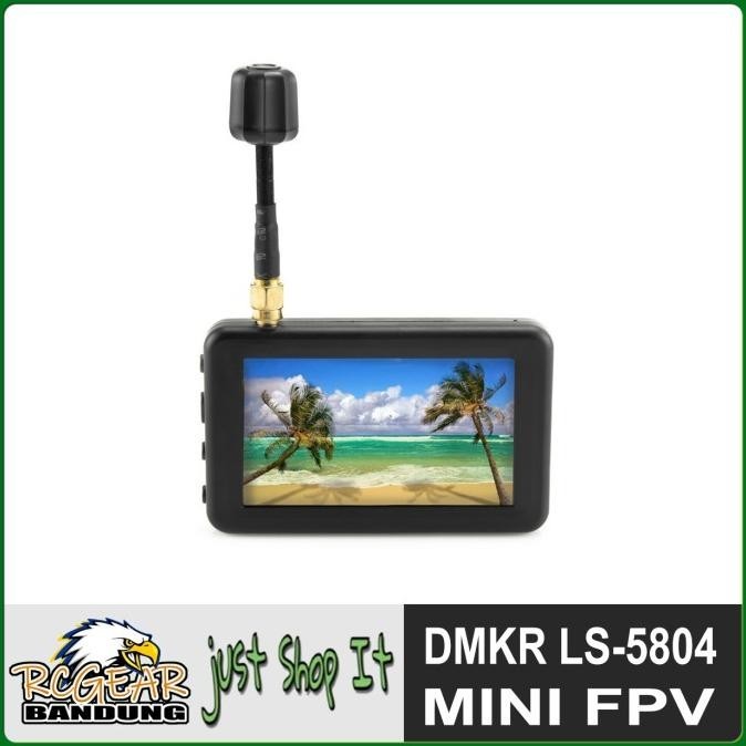 Dmkr 5.8G Mini Fpv Monitor 3.0 Inch Lcd Display 16:9 Racing Drone
