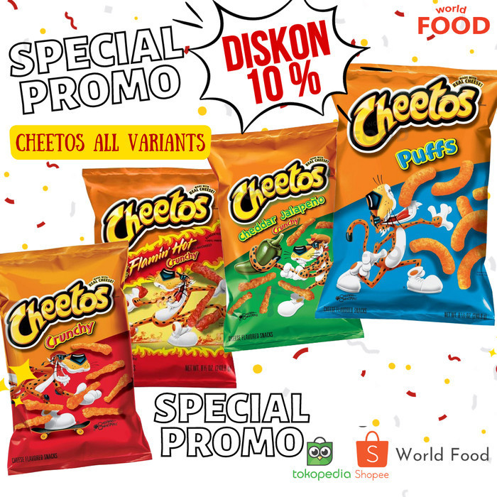 

CHEETOS CRUNCHY FLAMIN HOT CHEESE SNACKS
