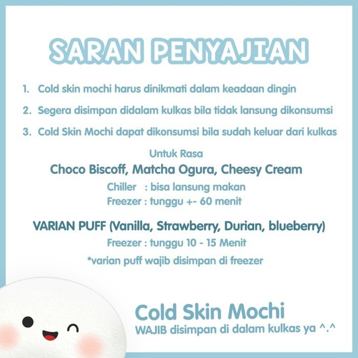 

Cold Skin Mochi - 6 pcs