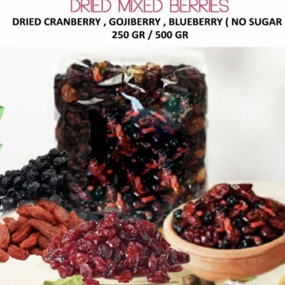 

Mix berries 250gr/Mix Dried Berry Bluberry Cranberry Gojiberry