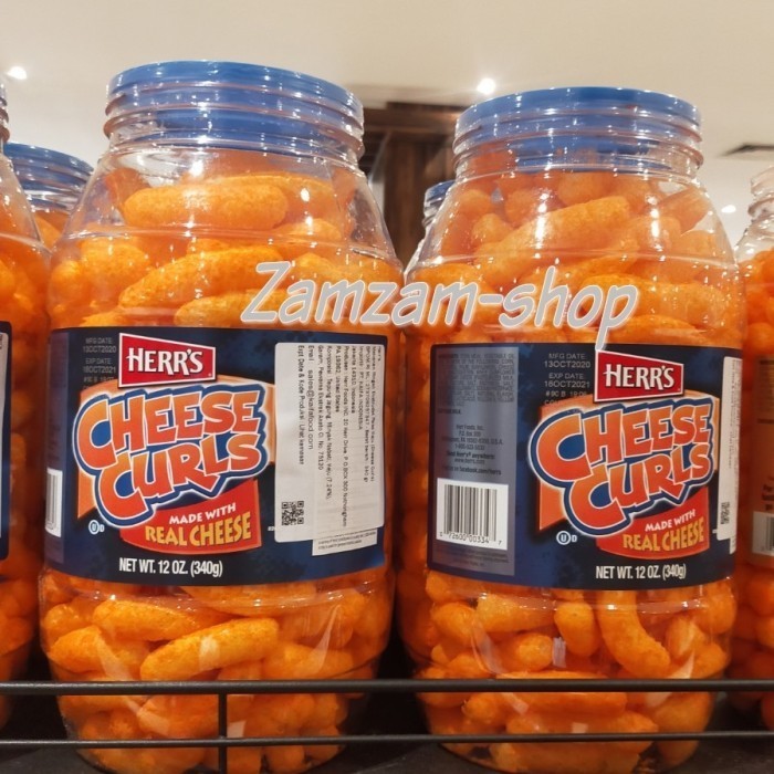 

herrs cheese curl snack 340gr chiki