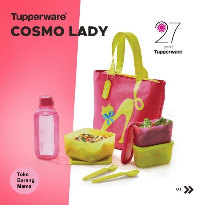 Tas Bekal Tupperware Cosmo Lady Lunch Box Set