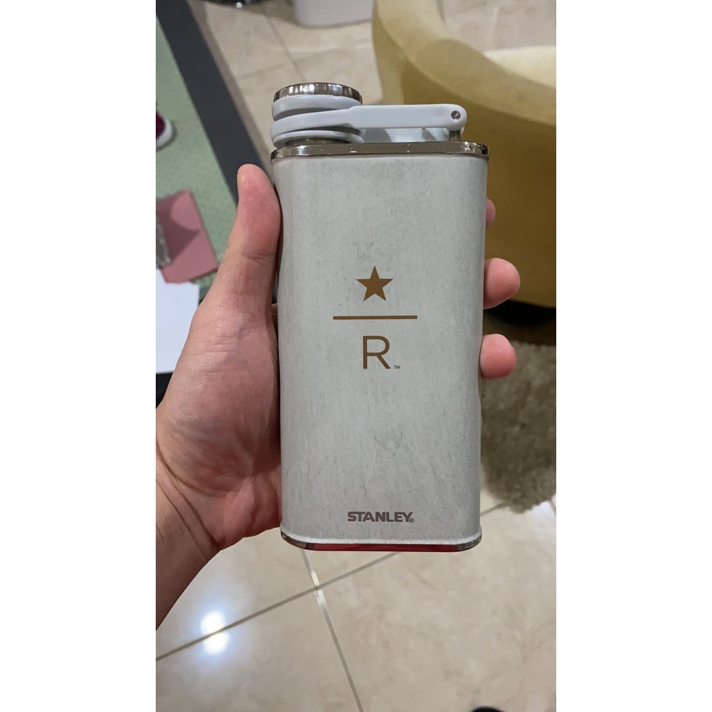Tumbler Starbucks Reserve Gray Gold Stanley Flask