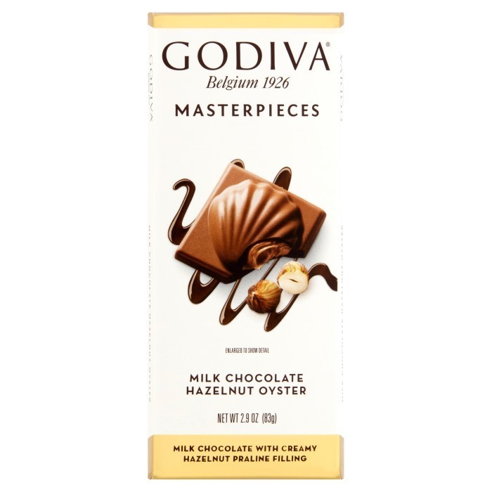 

Masterpieces Milk Chocolate Hazelnut Oyster Tablet