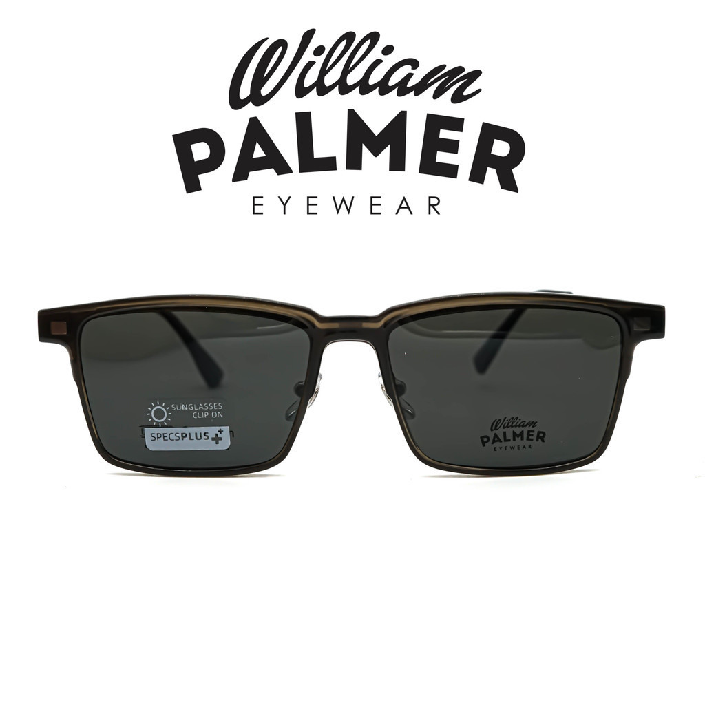 William Palmer Kacamata Pria Wanita Clip On 8512 C3 Green