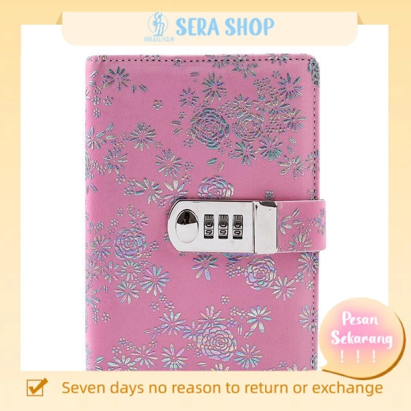

✺Sera net red password book couple with lock diary with lock Korean creative hand book student note stationery