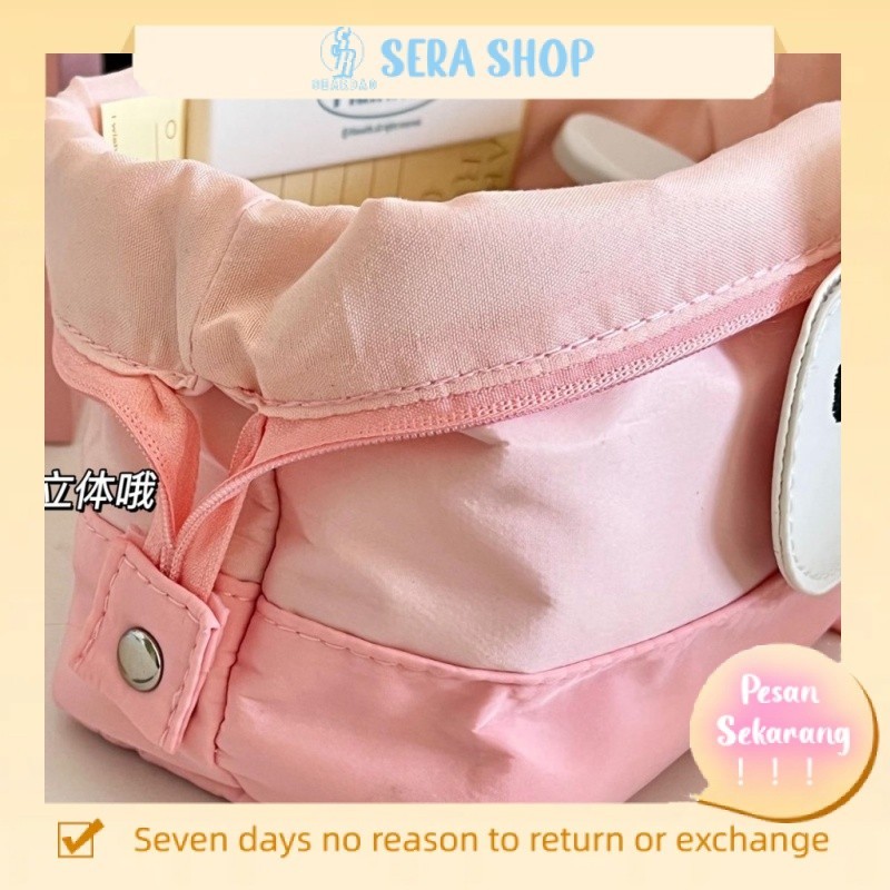 

✆☽Sera angin diam berkeringat tas pensil kelinci kartun lucu bernilai tinggi kapasitas tinggi gadis hati tas alat tulis tas pensil