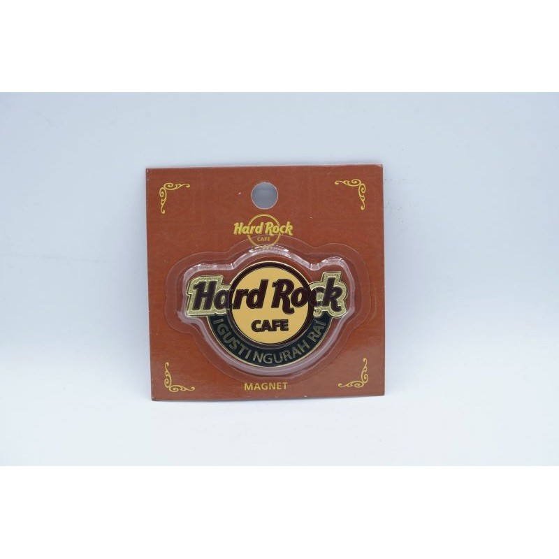 Hard Rock Cafe I Gusti Ngurah Rai Bali Indonesia Logo Magnet Original Merchandise Magnet Fridge Kulk