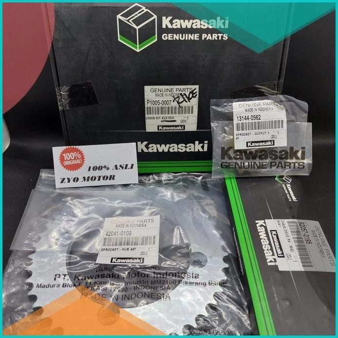 GIR SET GEAR SET KLX 150S 100% ASLI KAWASAKI KGP KLX ORI 16novz3 spare