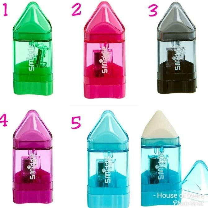 

SMIGGLE PENCIL SHARPENER ERASER 2IN1 - RAUTAN PENGHAPUS SMIGGLE