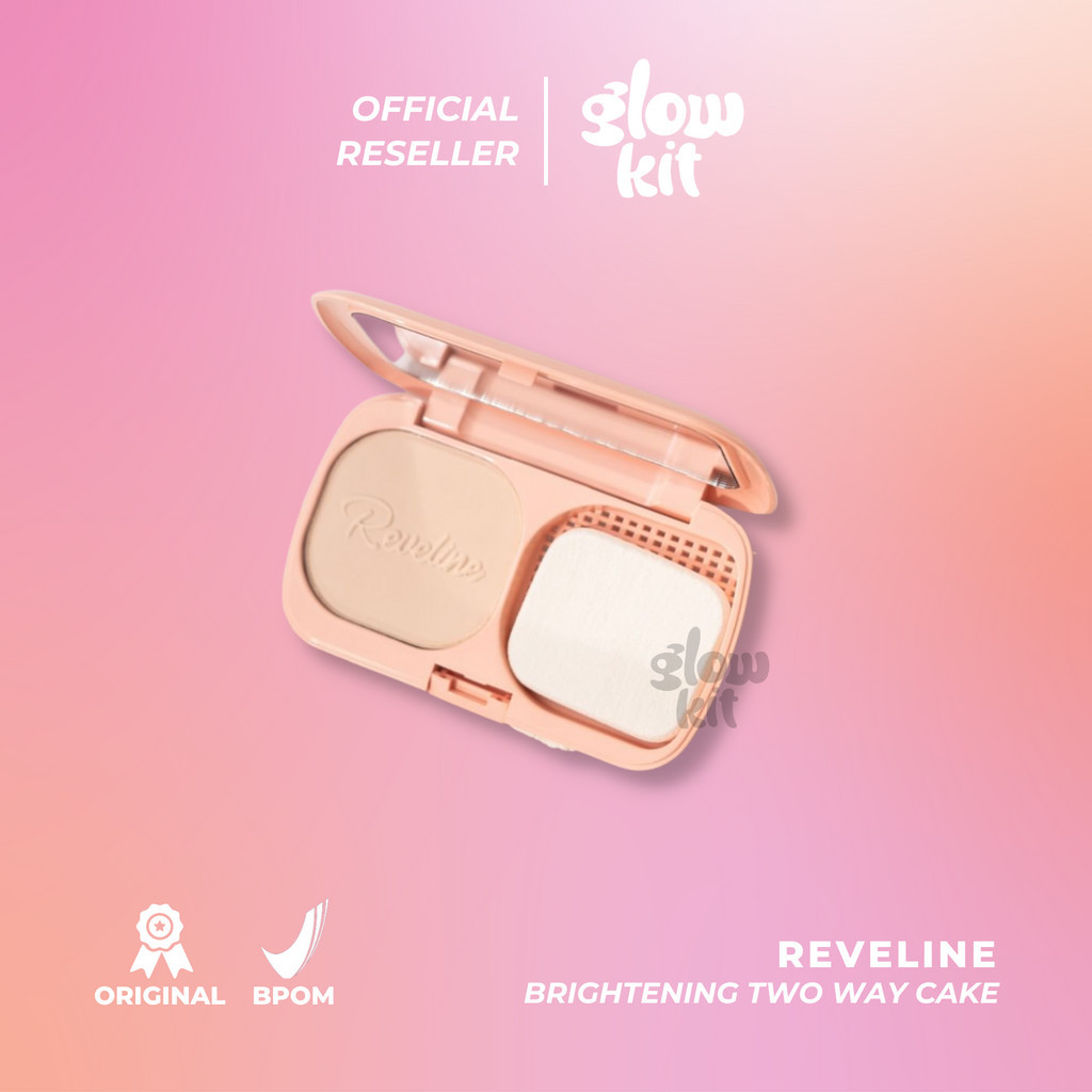 REVELINE Brightening Two Way Cake | Bedak Padat TWC