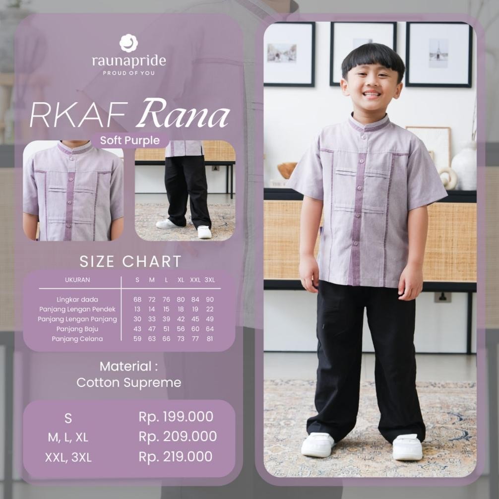 Sale Sarimbit Rauna - Sarimbit Keluarga 2024 Lebaran Rana Soft Purple / Sarimbit Keluarga / Baju Cou