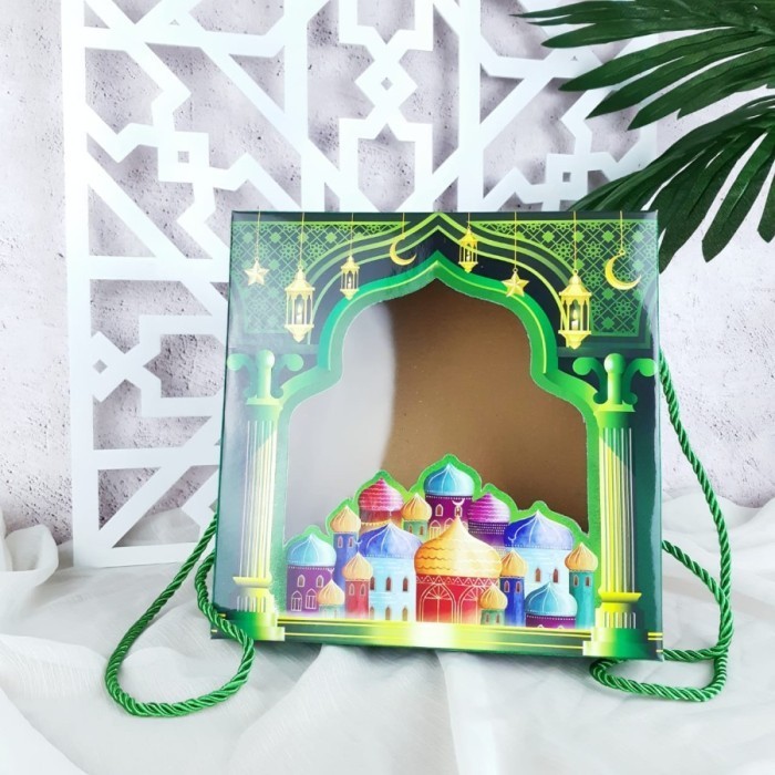 Box Cake Lebaran Kardus Cookies Dus Kemasan Hampers Idul Fitri 20x20x6