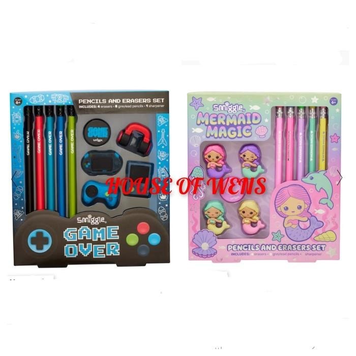 

Smiggle Pencils And Eraser Set Original