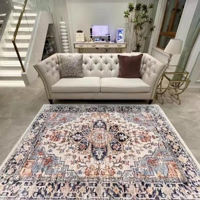 Karpet Lantai Anti Slip, Karpet Import Dekorasi, Karpet Bohe Jumbo
