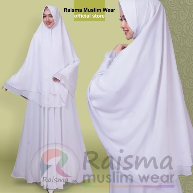 Gamis Putih Wanita / Baju Gamis Putih Syari / Gamis Putih Untuk Umroh