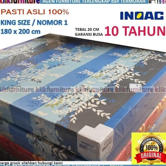 Kasur Busa INOAC ASLI 200x180x20 cm KING Size Garansi 10 Tahun