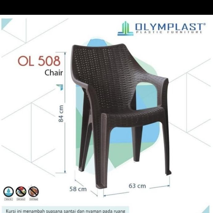 Kursi plastik Olymplast 508
