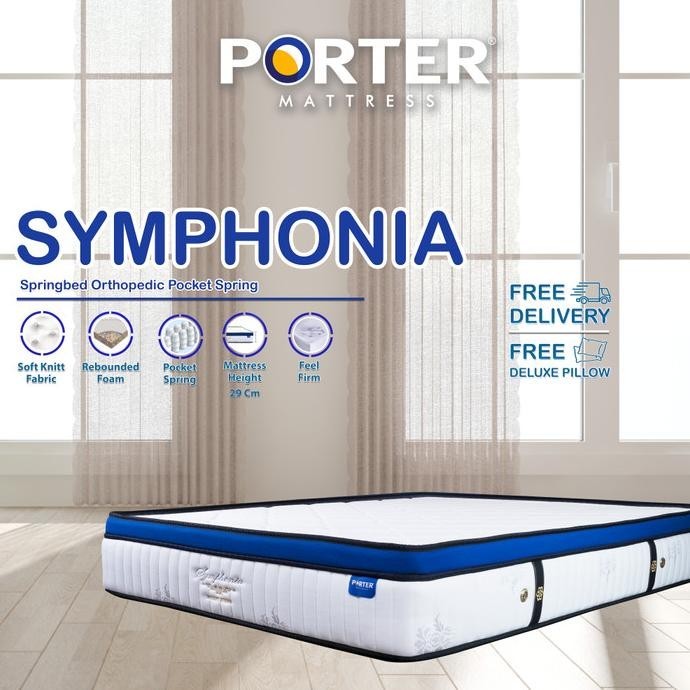 Kasur Springbed Orthopedic Pocket Spring PORTER Symphonia