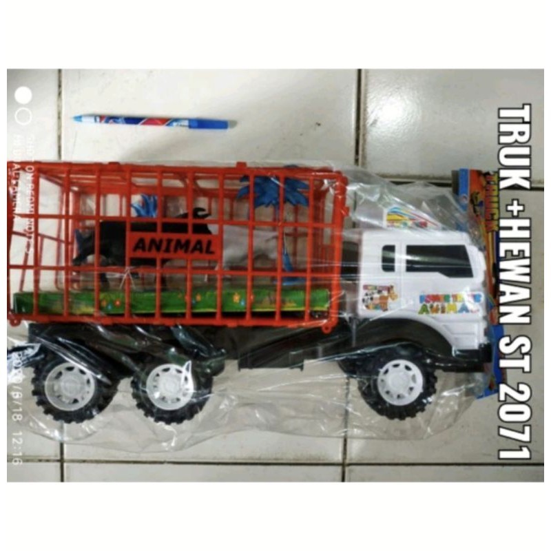 MAINAN MOBIL TRUK BESAR PENGANGKUT HEWAN NO. ST2071