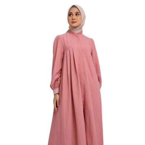 Gamis Lebaran Elzatta Gamis Bordir Airflow Terbaru 2023 Bahan Crincle