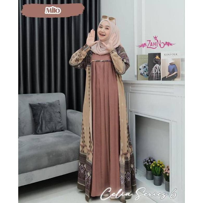 Celia Dress Outher Best Seller // Motif Terbaru By ORI Zahin Collection // Dress Terlaris Model Keki