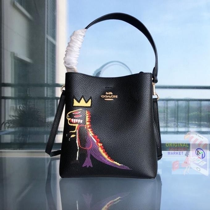 Promo  Ready Coc C6073 Small Town Bucket Bag Jean Michel Basquiat Edition