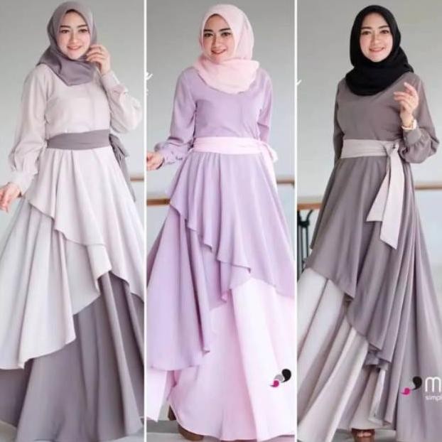Zalea Maxy/Dress Size S,M,L,Xl (Bisa Cod) Gamis Jumbo Gamis Wanita Gamis Terlaris Baju Wanita Baju J